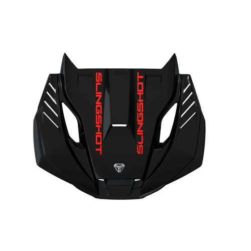 Polaris New OEM Gloss Black Slingshot Vented Sport Hood, 2889432-266