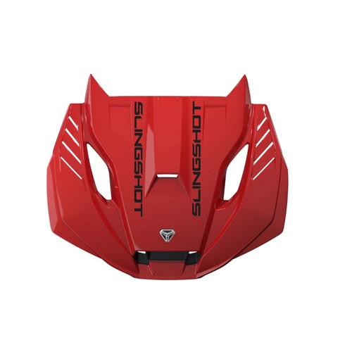 Polaris New OEM Red Pearl Slingshot Vented Sport Hood, 2889432-676