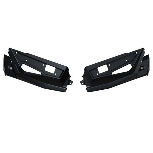 Polaris New OEM Onyx Black Smoke Painted Front Upper Accent Panel, 2884604-866