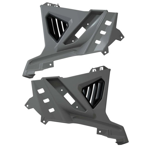 Polaris New OEM Painted Front Lower Accent Panel Ghost Gray, 2884605-728