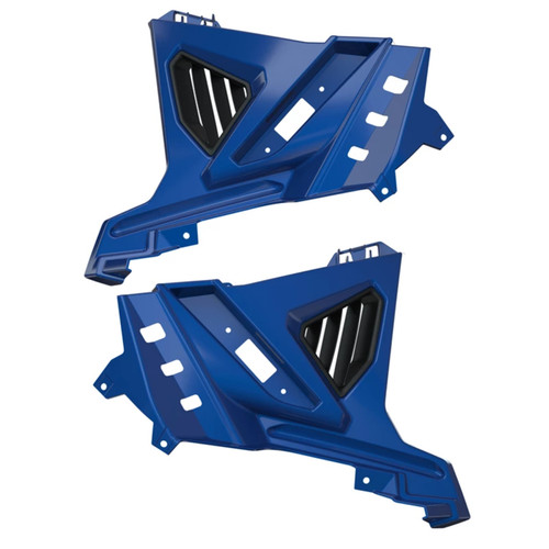 Polaris New OEM Painted Front Lower Accent Panel Blue Metallic, 2884605-751