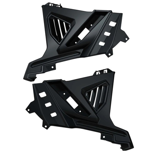 Polaris New OEM Painted Front Lower Accent Panel Onyx Black Smoke, 2884605-866