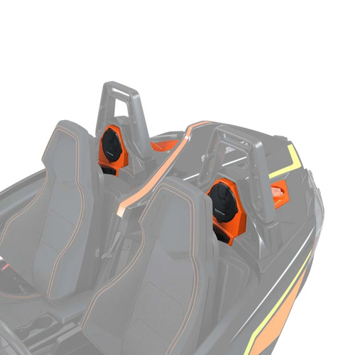 Polaris OEM Slingshot Roll Hoop Audio Kit by Fosgate, Volt Orange, 2889798-881