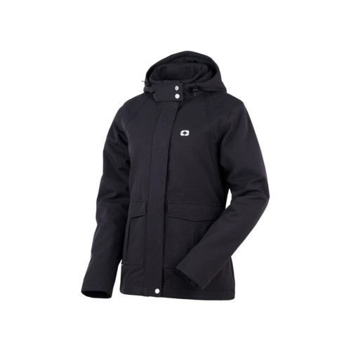 Polaris ATV Women's Softshell Jacket - Water-Repellent Fleece Lined Jacket With Removable Hood, Size XL