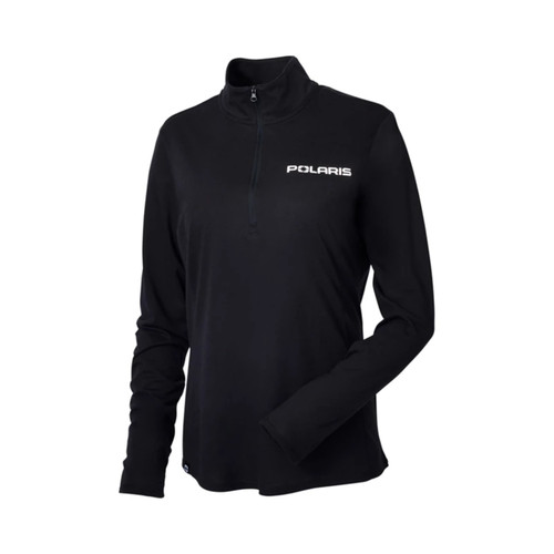 Polaris New OEM Women's Medium Black Adapt Quarter-Zip, 286252903