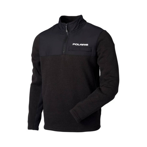 Polaris New OEM Men's Black Breathable Quarter-Zip Titan Mid-Layer, 286256803