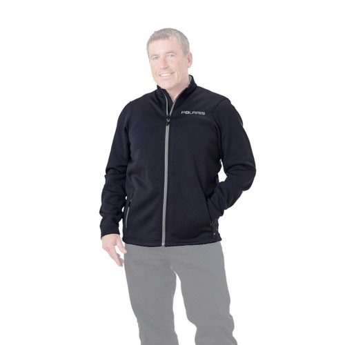 Polaris New OEM Men's Black Fleece Switchback Mid-Layer, 286262202