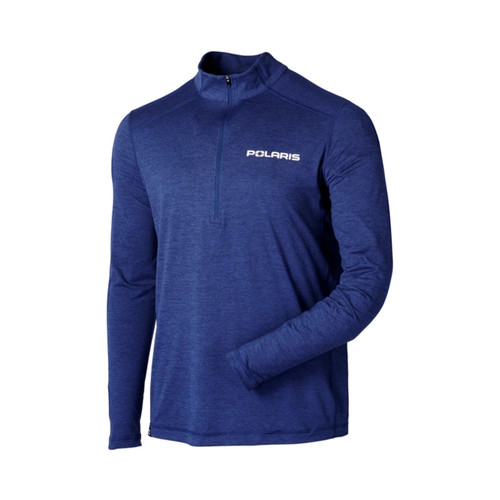 Polaris New OEM M Navy Men's Flexible Fit Adapt Quarter-Zip Shirt, 286252303