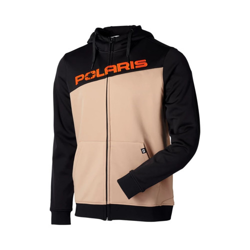 Polaris New OEM Men's Tan X-Large Tech Full-Zip Hoodie, 286248609