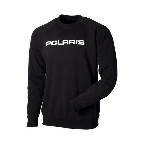 Polaris New OEM Men's Medium Black Crew Sweatshirt, 286248803