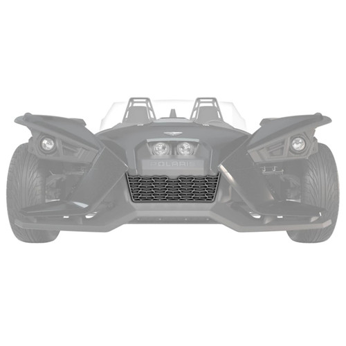 Polaris New OEM Painted Front Grille Turbo Silver, Slingshot, 2884148-402