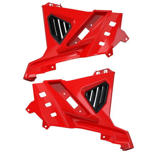 Polaris New OEM Painted Front Lower Accent Panel Rogue Red, 2884605-293