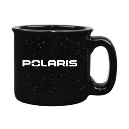 Polaris New OEM 15 oz. Handled Campfire Mug with Logo, Black, 2861613