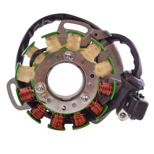 RMSTATOR New Aftermarket Yamaha Kit Stator 100 W + External Ignition Coil + Backplate + Flywheel + Puller, RM22804