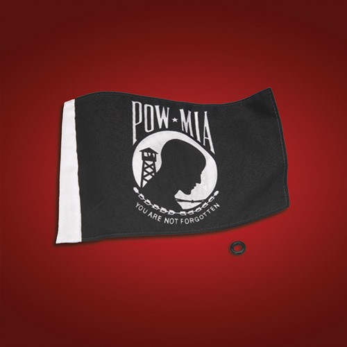 Show Chrome Accessories 5 1/2" X 8" Pow / Mia Flag, 4-240POW