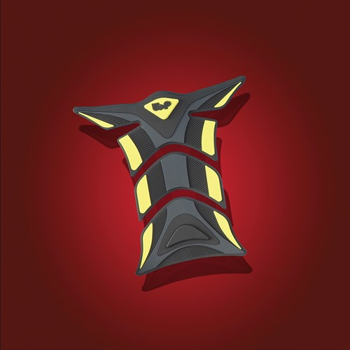 Show Chrome Accessories 3 Pc Tank Pad Yellow, 4-244Y