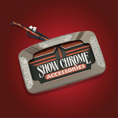 Show Chrome Accessories Smoke License Plate T/S, 16-131SK