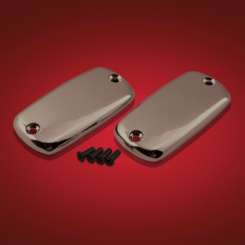 Show Chrome Accessories Smoke Master Cylinder Covers, 2-288SK Show Chrome Accessories Smoke Master Cylinder Covers, 2-288SK