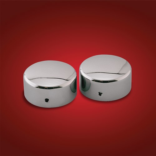 Show Chrome Accessories Fork Cap Covers Plain, 62-101
