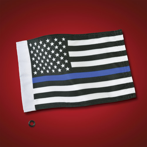 Show Chrome Accessories 6" X 9" Thin Blue Line Flag, 4-240LE