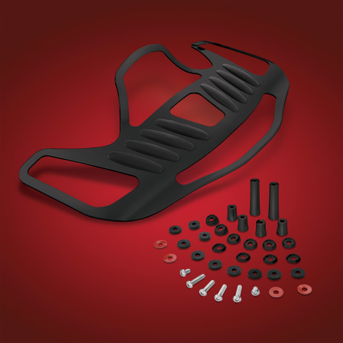 Show Chrome Accessories Black Contour Cnc Rack, 52-803BK Show Chrome Accessories Black Contour Cnc Rack, 52-803BK