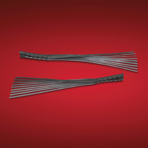Show Chrome Accessories Leather Lever Laces, 17-110
