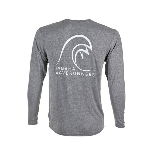 Yamaha WaveRunners SPF 60 Long Sleeve T-Shirt Medium, WTC-20LDF-GY-MD