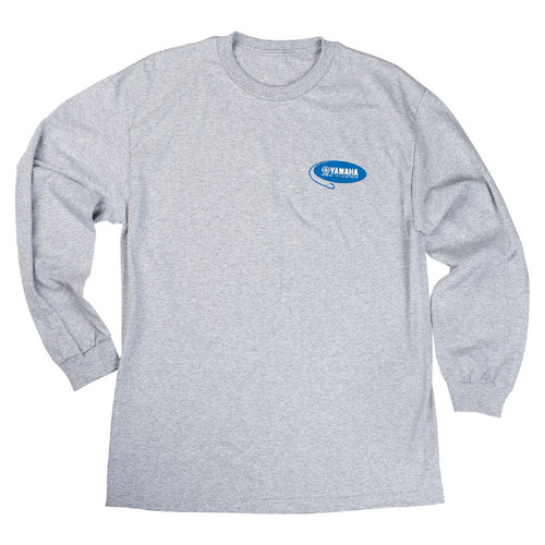 Yamaha New OEM Men's Pro Fishing Patriotic Marlin LS Tee CRP-18LML-GY-2X Yamaha New OEM Men's Pro Fishing Patriotic Marlin LS Tee CRP-18LML-GY-2X