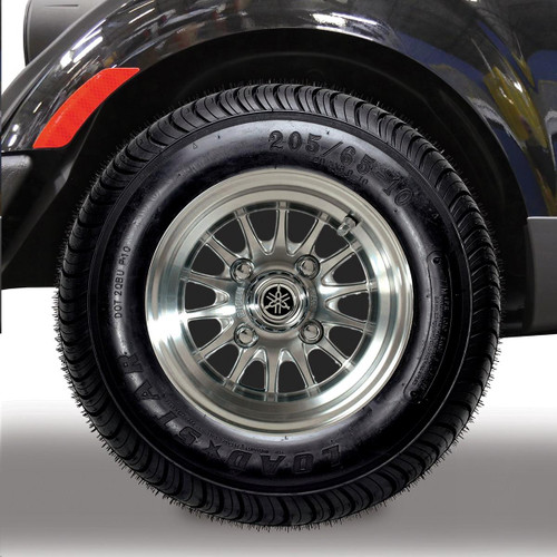 Yamaha OEM 10" 14-Spoke 205/65 Kls, Sil, GCA-J0E51-10-SL