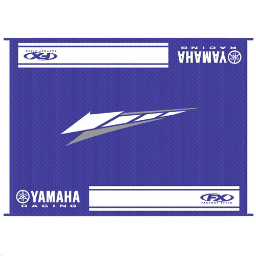 Yamaha OEM Mat-Yamaha Racing Rv 12X9 Bl, VFE-20MAT-RV-BL