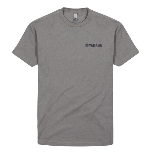 Yamaha New OEM Branded Adventure USA Assembled Short Sleeve Tee, VDF-19TAD-GY-XL