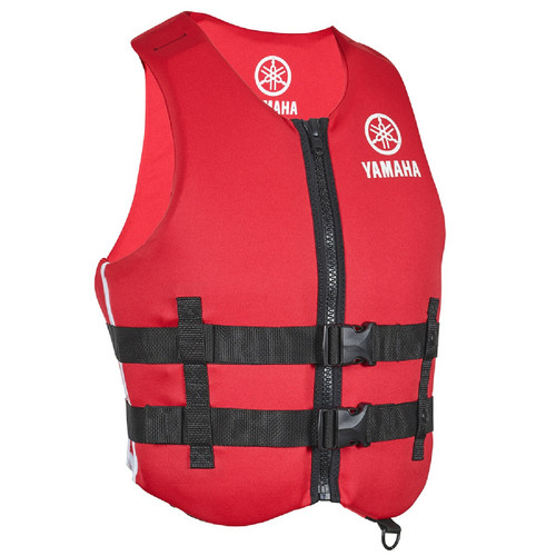 Yamaha New OEM Men's 19VVN Neoprene 2 Buckle PFD, MAR-19VVN-RD-XS