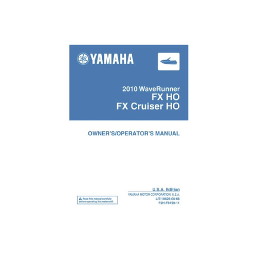 Yamaha OEM 10 Wr Fx/Cruiser Ho Owners Man, LIT-18626-08-66