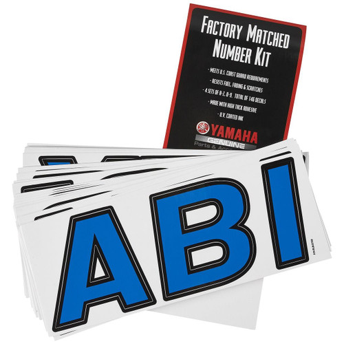 Yamaha OEM Prem Registration Wt/Blk, SBT-BLK70-WH-11