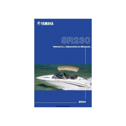 Yamaha OEM 04 Sr230 Owners/Op Manual, LIT-18626-05-66