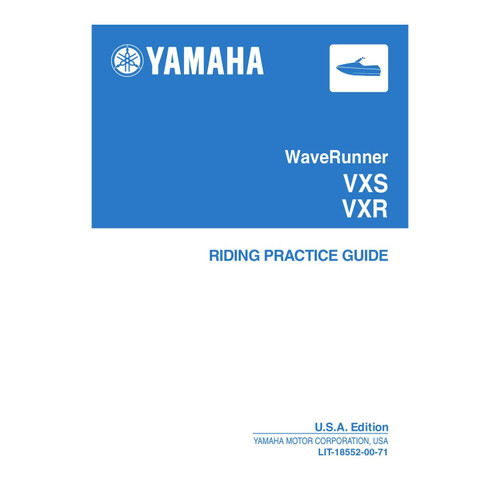Yamaha OEM '11-14 Vxs Vxr Riding Guide, LIT-18552-00-71