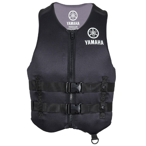 Yamaha New OEM Men's 19VVN Neoprene 2 Buckle PFD, MAR-19VVN-BK-SM