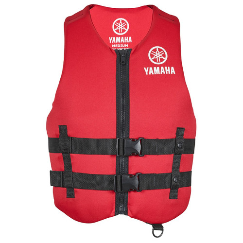 Yamaha New OEM Men's 19VVN Neoprene 2 Buckle PFD, MAR-19VVN-RD-LG
