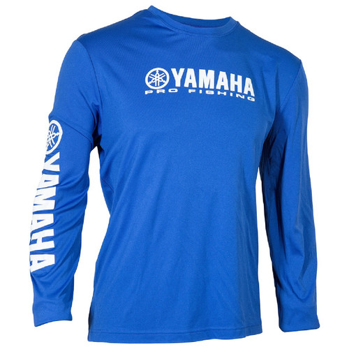 Yamaha Men's 2X-Large Long-Sleeve Pro Fishing Tee, CRP-14SLS-BL-2X