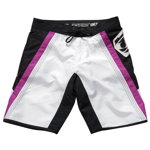 Jet Pilot Women's Rebound Ride Shorts Swim Suit Purple/White/Black Size 1