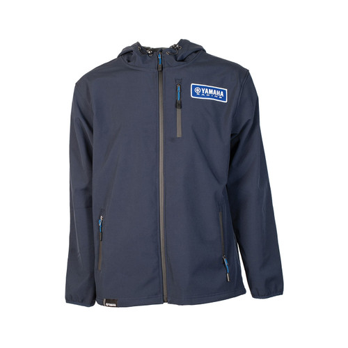 Yamaha New OEM, Men's Navy Racing Soft Shell Long Sleeve Jacket, VFE-19JSS-NV-XL