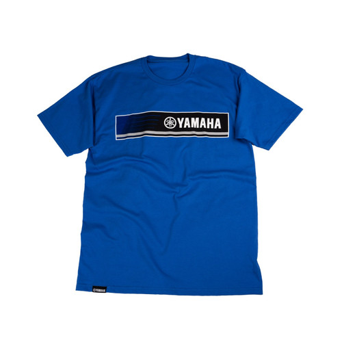 Yamaha New OEM, Blue Revs Short Sleeve Tee- Men's, CRP-20TBR-BL-SM