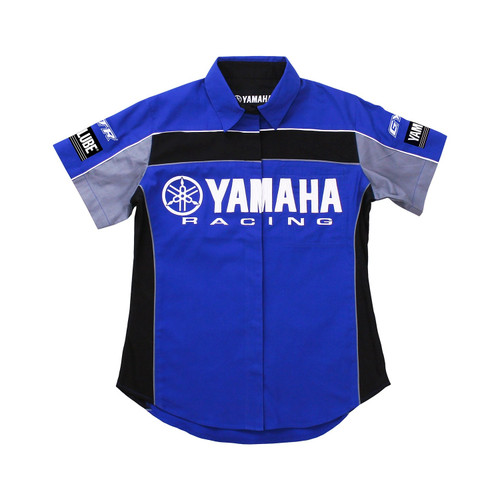 Yamaha New OEM, Racing Pit Shirt- Ladies, CRW-19PIT-BL-2X