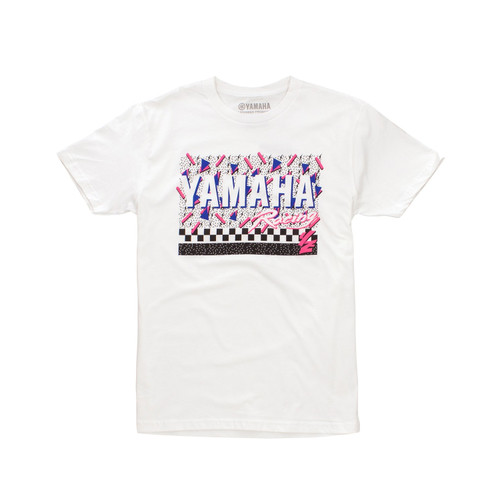 Yamaha New OEM, MotoSport Confetti Tee- Men's, VDF-21TMS-WH-SM