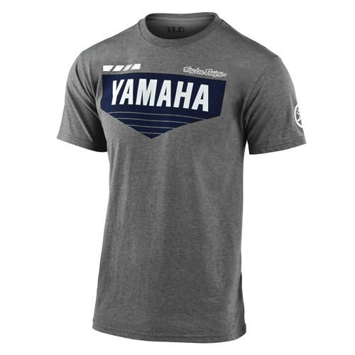 Yamaha New OEM, Branded Troy Lee Men's L4 Short Sleeve Tee, VDF-20TL4-GY-XL