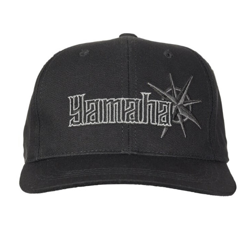 Yamaha New OEM Adult Black Onesize Compass Dial Flatbill Cap, WTC-21HCS-BK-NS