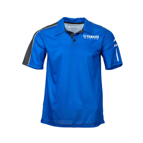Yamaha New OEM, Paddock Blue Pulse Polo- Men's, CRP-20PYR-BL-MD