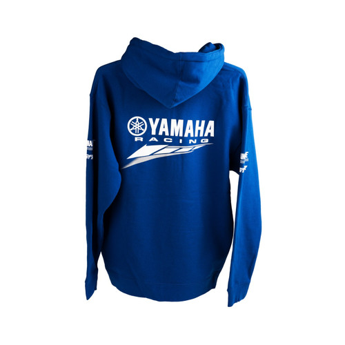 Yamaha New OEM, Men's Blue Racing Zip-Up Hooded Sweatshirt, CRP-20FYR-BL-XL