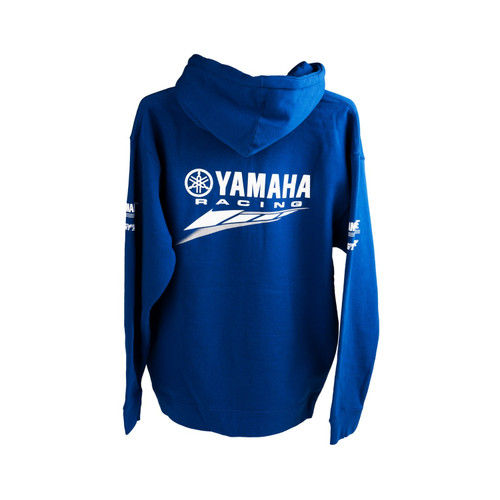 Yamaha New OEM, Men's Blue Racing Zip-Up Hooded Sweatshirt, CRP-20FYR-BL-SM
