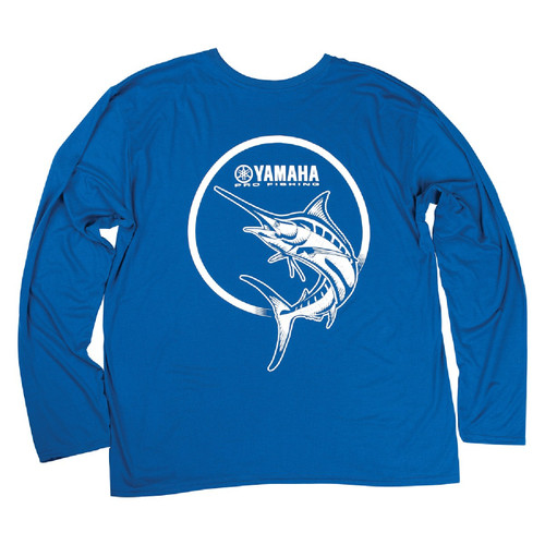 Yamaha New OEM Men's Pro Fishing Off Shore LS Tee CRP-18LDF-BL-XL